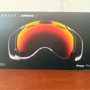 Oakley Airwave Goggles with Red and Black Design